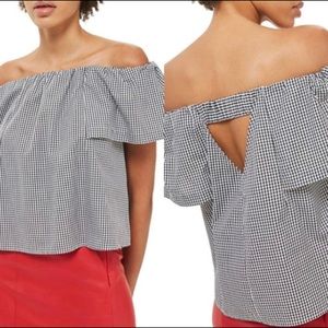 Topshop BP gingham top